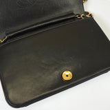 シャネル ココマーク プッシュロック マトラッセ ラムスキン 3way チェーンショルダーバッグ ブラック - NEWSED