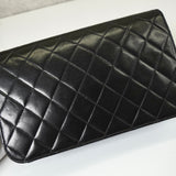 シャネル ココマーク プッシュロック マトラッセ ラムスキン 3way チェーンショルダーバッグ ブラック - NEWSED