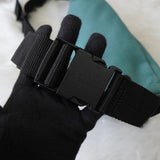 メゾン マルジェラ 4ステッチ 四つタグ ナイロンキャンバス ボディバッグ ウエストポーチ ターコイズブルー - NEWSED