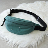 メゾン マルジェラ 4ステッチ 四つタグ ナイロンキャンバス ボディバッグ ウエストポーチ ターコイズブルー - NEWSED