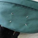 メゾン マルジェラ 4ステッチ 四つタグ ナイロンキャンバス ボディバッグ ウエストポーチ ターコイズブルー - NEWSED