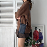 メゾン マルジェラ 4ステッチ 四つタグ レザー スマートフォン ポーチ サコッシュ ショルダーバッグ ネイビー - NEWSED