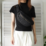 メゾン マルジェラ 4ステッチ 四つタグ ナイロンキャンバス ボディバッグ ウエストポーチ ブラック - NEWSED