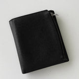 メゾン マルジェラ 4ステッチ 四つタグ レザー 二つ折り財布 コンパクトウォレット ブラック - NEWSED