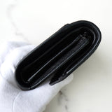 メゾン マルジェラ 4ステッチ 四つタグ レザー 三つ折り財布 コンパクトウォレット ブラック - NEWSED