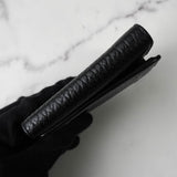 メゾン マルジェラ 4ステッチ 四つタグ レザー 三つ折り財布 コンパクトウォレット ブラック - NEWSED