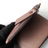 メゾン マルジェラ 4ステッチ 四つタグ レザー 二つ折り財布 コンパクトウォレット パープルブラウン - NEWSED