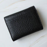メゾン マルジェラ 4ステッチ 四つタグ レザー 三つ折り財布 コンパクトウォレット ブラック - NEWSED