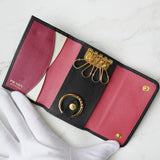 プラダ サフィアーノレザー 4連 キーケース ゴールド / ブラック - NEWSED