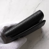 メゾン マルジェラ 4ステッチ 四つタグ レザー 三つ折り財布 コンパクトウォレット ブラック - NEWSED