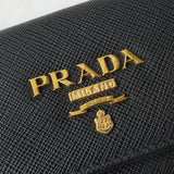 プラダ サフィアーノレザー 4連 キーケース ゴールド / ブラック - NEWSED