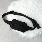 メゾン マルジェラ 4ステッチ ナイロン ミニクロスボディポーチ ウエストポーチ ボディバッグ ブラック - NEWSED