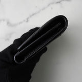 メゾン マルジェラ 4ステッチ 四つタグ レザー 三つ折り財布 コンパクトウォレット ブラック - NEWSED