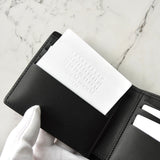 メゾン マルジェラ 4ステッチ 四つタグ レザー 二つ折り 財布 札入れ ブラック 未使用品 - NEWSED