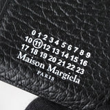 メゾン マルジェラ 4ステッチ 四つタグ レザー 三つ折り財布 コンパクトウォレット ブラック - NEWSED