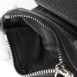 メゾン マルジェラ 4ステッチ 四つタグ レザー 三つ折り財布 コンパクトウォレット ブラック - NEWSED