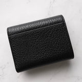 メゾン マルジェラ 4ステッチ 四つタグ レザー 三つ折り財布 コンパクトウォレット ブラック - NEWSED