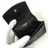 シャネル 4番台 ココマーク キャビアスキン コインケース ブラック - NEWSED