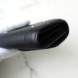 メゾン マルジェラ 4ステッチ 四つタグ レザー 三つ折り財布 コンパクトウォレット ブラック - NEWSED