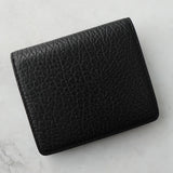 メゾン マルジェラ 4ステッチ レザー 二つ折り財布 コンパクトウォレット ブラック 箱付き - NEWSED