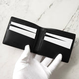 メゾン マルジェラ 4ステッチ 四つタグ レザー 二つ折り 財布 札入れ ブラック 未使用品 - NEWSED