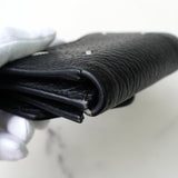 メゾン マルジェラ 4ステッチ 四つタグ レザー 三つ折り財布 コンパクトウォレット ブラック - NEWSED