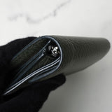 メゾン マルジェラ 4ステッチ 四つタグ レザー 三つ折り財布 コンパクトウォレット グリーン - NEWSED