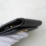 プラダ サフィアーノレザー 4連 キーケース ゴールド / ブラック - NEWSED