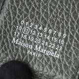 メゾン マルジェラ 4ステッチ 四つタグ レザー 三つ折り財布 コンパクトウォレット グリーン - NEWSED