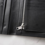 メゾン マルジェラ 4ステッチ 四つタグ カーフレザー 長財布 二つ折り財布 ブラック 箱付き - NEWSED