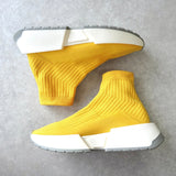 エムエムシックス メゾン マルジェラ ソックス スニーカー イエロー サイズ40 / 約25.0cm - NEWSED