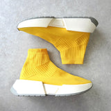 エムエムシックス メゾン マルジェラ ソックス スニーカー イエロー サイズ40 / 約25.0cm - NEWSED