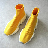 エムエムシックス メゾン マルジェラ ソックス スニーカー イエロー サイズ40 / 約25.0cm - NEWSED