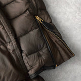 バーバリー 金ボタン ダウンジャケット ダウンコート ブラウン