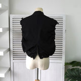 コムデギャルソン 1990年製 変形 ジッパー ベスト レディース ブラック