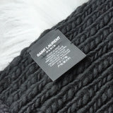 サンローラン パリ ニット フリンジ ロングマフラー