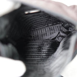 プラダ テスート / レザー ショルダーバッグ 三角プレート トライアングルロゴ ブラウン / ブラック