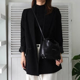 エムエムシックス メゾン マルジェラ レザー ジャパニーズバッグ クロスボディ ショルダーバッグ ブラック