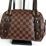 ルイ ヴィトン ダミエ リヴィントンPM トートバッグ ハンドバッグ ブラウン N41157