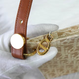 ディオール トロッター キャンバス / レザー セミショルダーバッグ ベージュ / ブラウン