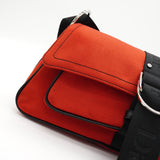 クリスチャン ディオール ハードコア ロゴ ナイロンキャンバス チェーン 2way ハンドバッグ ショルダーバッグ レッド / ブラック