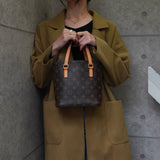 ルイ・ヴィトン モノグラム ヴァヴァンPM レザー ハンドバッグ トートバッグ ブラウン M51172