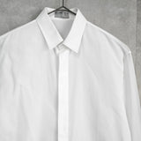 ディオール オム ビー刺繍 カッターシャツ 長袖シャツ ホワイト メンズ