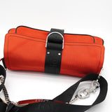 クリスチャン ディオール ハードコア ロゴ ナイロンキャンバス チェーン 2way ハンドバッグ ショルダーバッグ レッド / ブラック