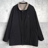 イヴ サンローラン ヴィンテージ YSLロゴ ブルゾン ベージュ メンズ