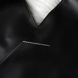 エムエムシックス メゾン マルジェラ レザー ジャパニーズバッグ クラシック トートバッグ ブラック