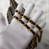 シャネル マトラッセ ラムスキン チェーンショルダー トートバッグ ショルダーバッグ ブラック シリアル4番台7桁 保存袋 ギャランティーカード付き - NEWSED