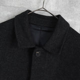 イヴサンローラン ヴィンテージ ウールコート ミドルコートチャコールグレー