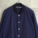 Kenzo Back Logo Varsity Jacket Blouson Navy