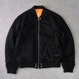 ディーゼル バックロゴ リバーシブル MA-1 メンズ ブラック / オレンジ